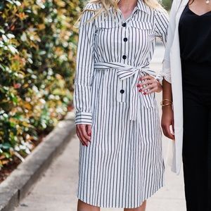 Black and White Stripped Dress